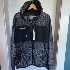 ** VINTAGE** BSX "Victory or Nothing" Chelosophy Snakeskin Windbreaker Jacket -